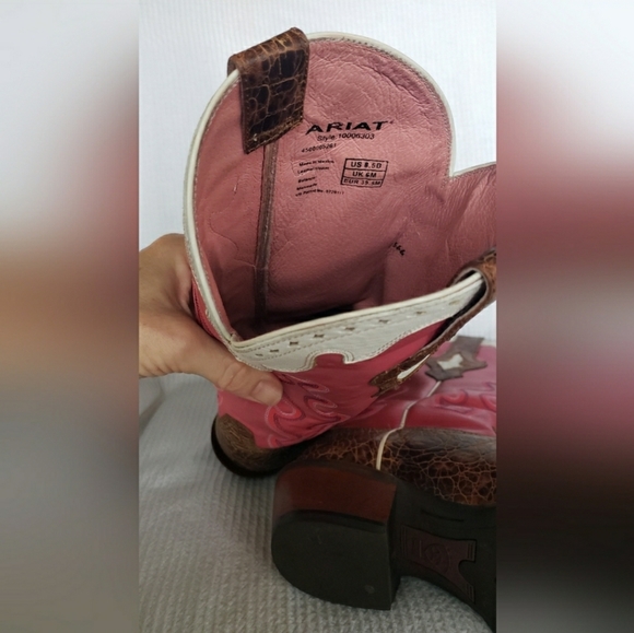 🌟SEE NEW LISTING!🌟🎀Barbie Pink 🌟 Vintage Cowgirl🎀💗Ariat Women's 🌟 - Picture 10 of 12